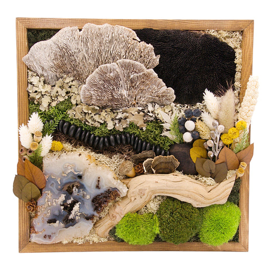 Moss & Floral Landscape Frame - Extra Large