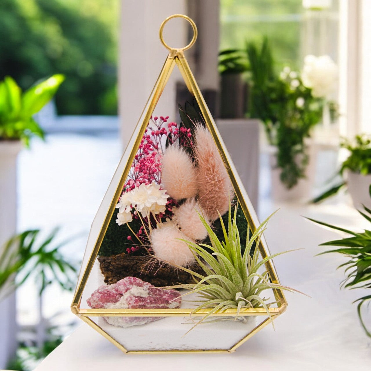 Victorian Airplant Terrarium Small - Pink