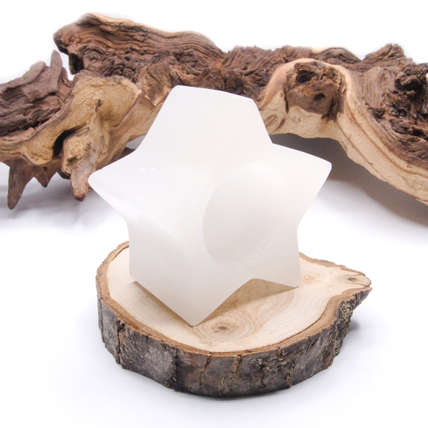 Selenite Star Tealight