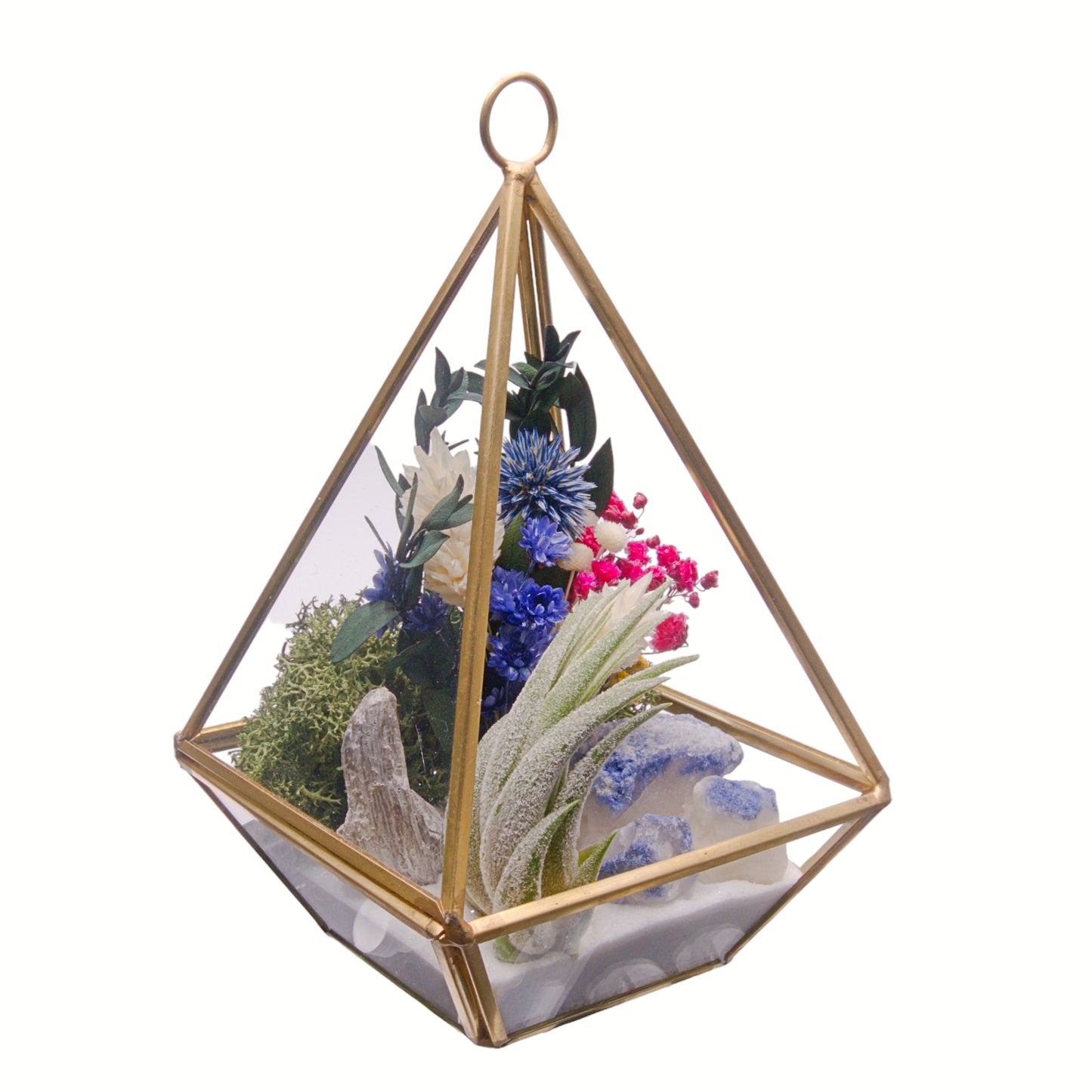 Victorian Airplant Terrarium - Blue Quartz