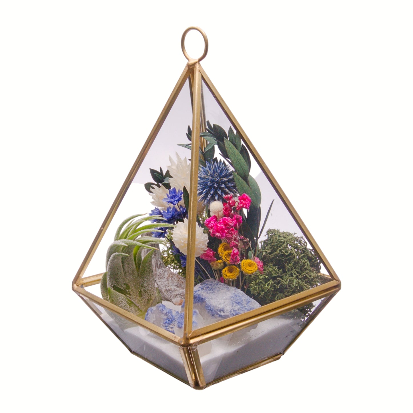 Victorian Airplant Terrarium - Blue Quartz