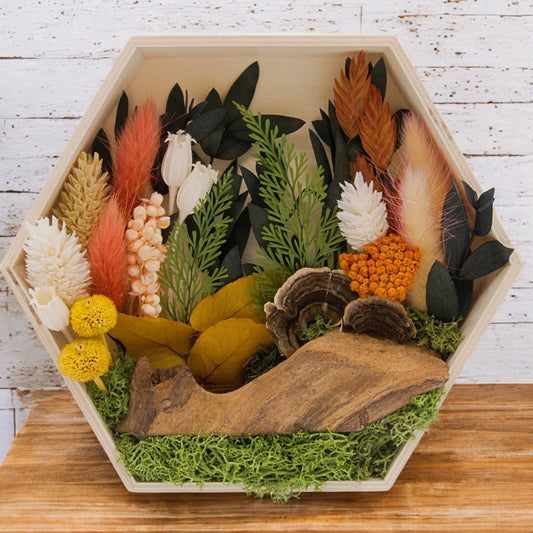 Floral and Fauna Landscape - Hexagon Coral