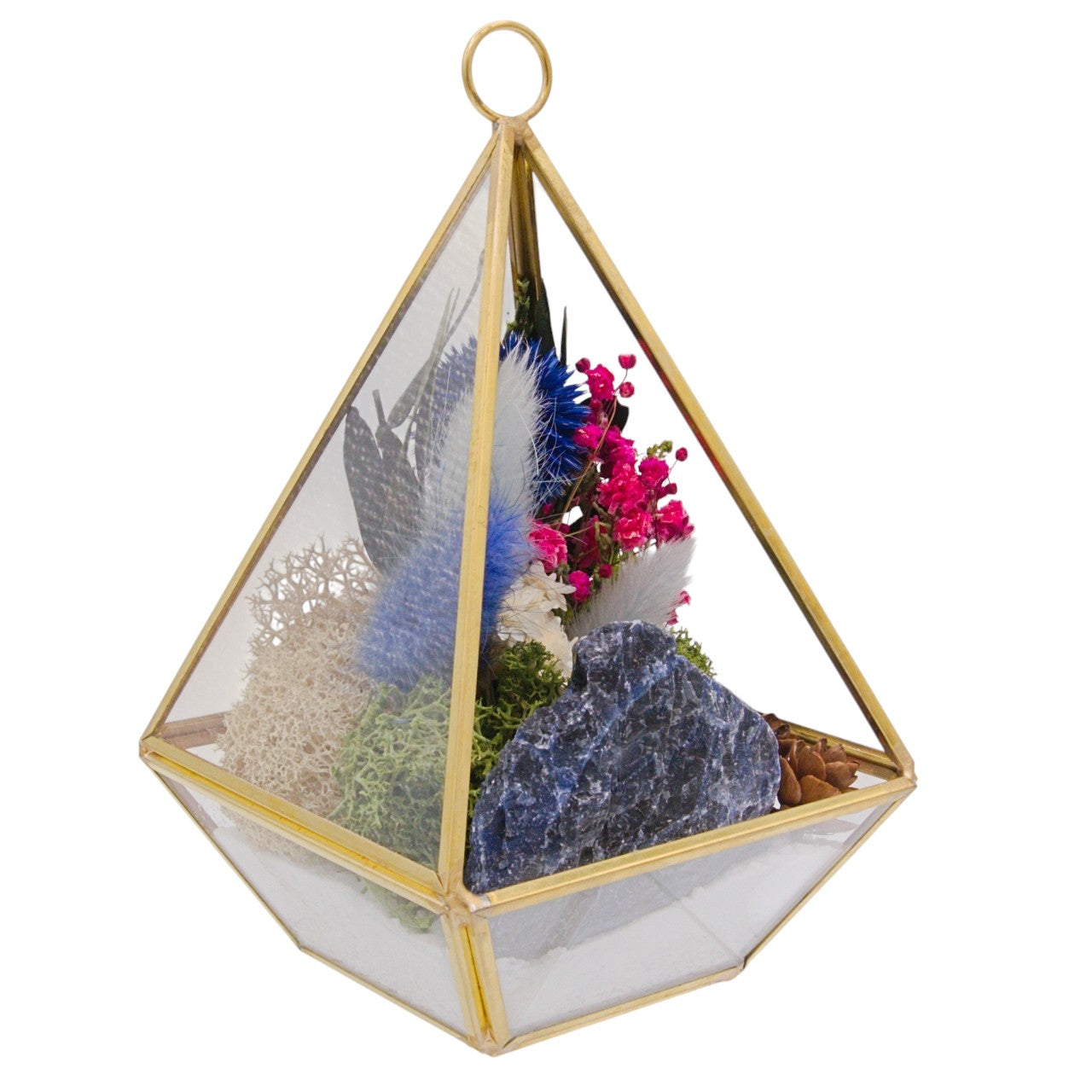 Victorian Crystal Terrarium - Sodalite