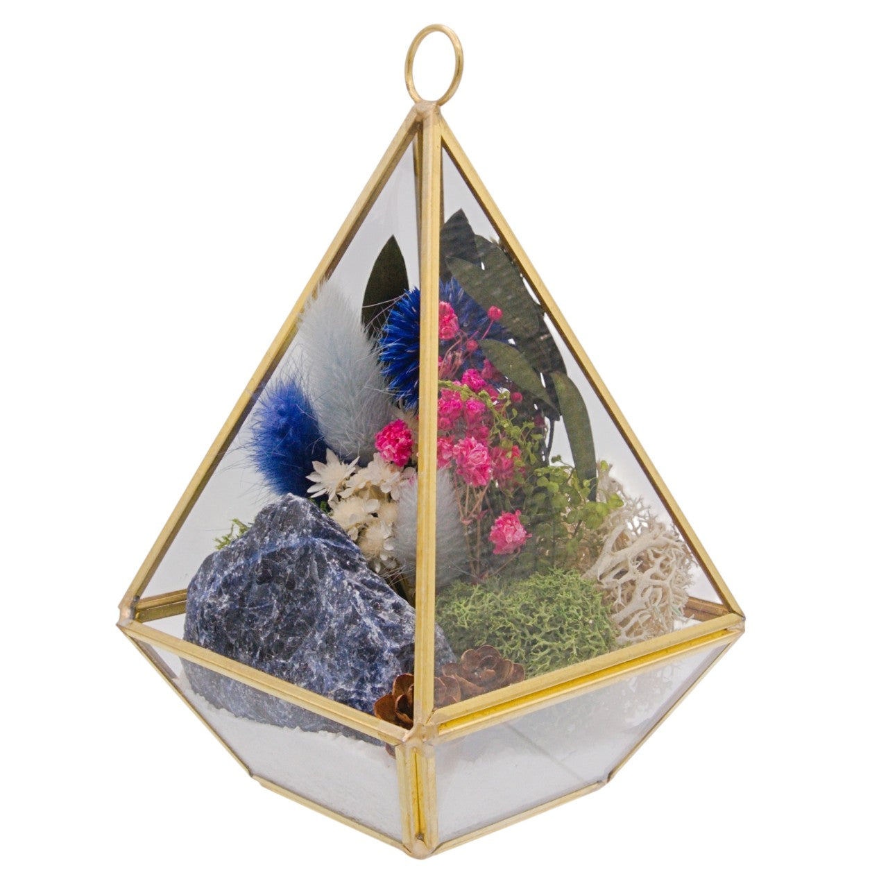 Victorian Crystal Terrarium - Sodalite