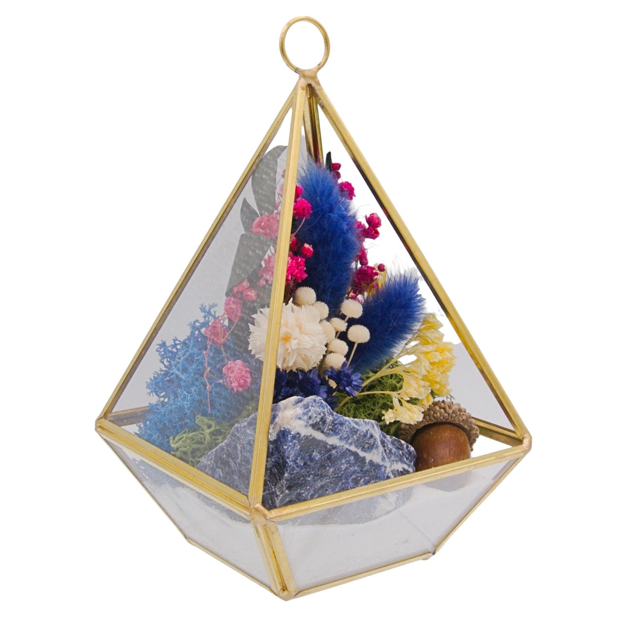 Victorian Crystal Terrarium - Sodalite