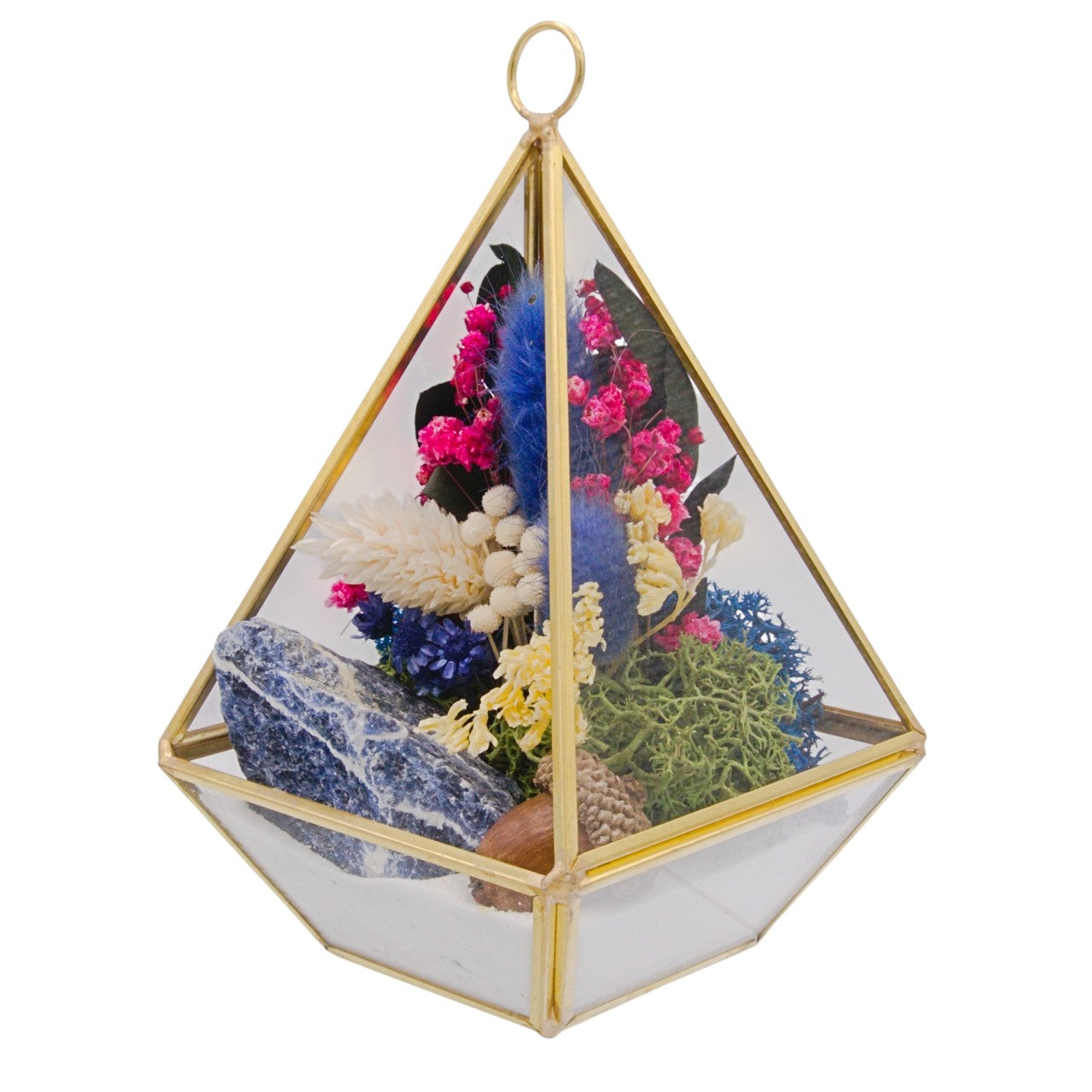 Victorian Crystal Terrarium - Sodalite