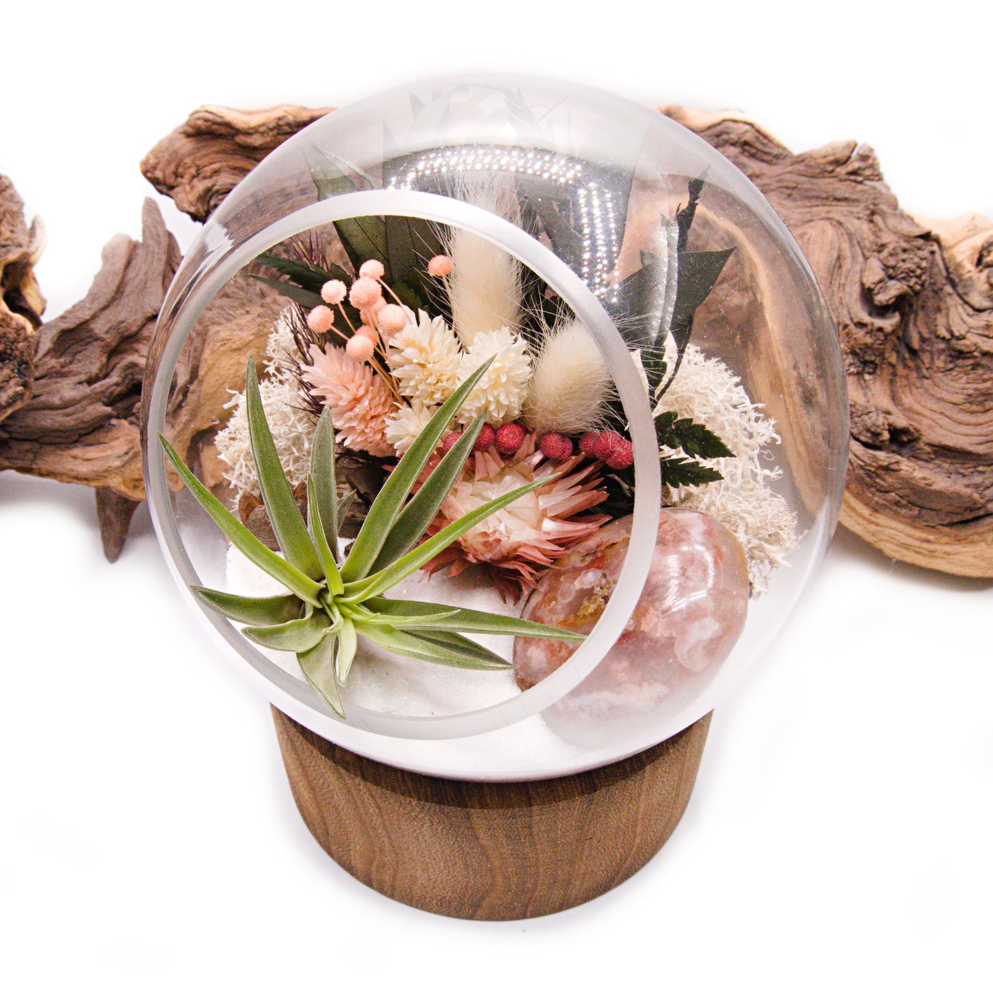 Bubble Terrarium - Large Flower Agate